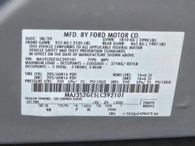 2020 Ford EcoSport SE FWD