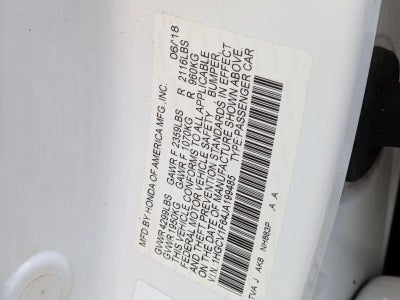 2018 Honda Accord Sedan EX-L Navi CVT