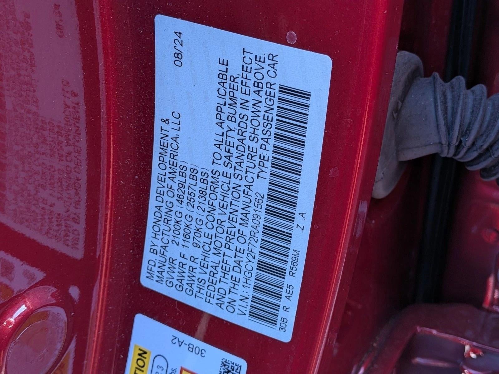 2024 Honda Accord Hybrid Sport-L Sedan