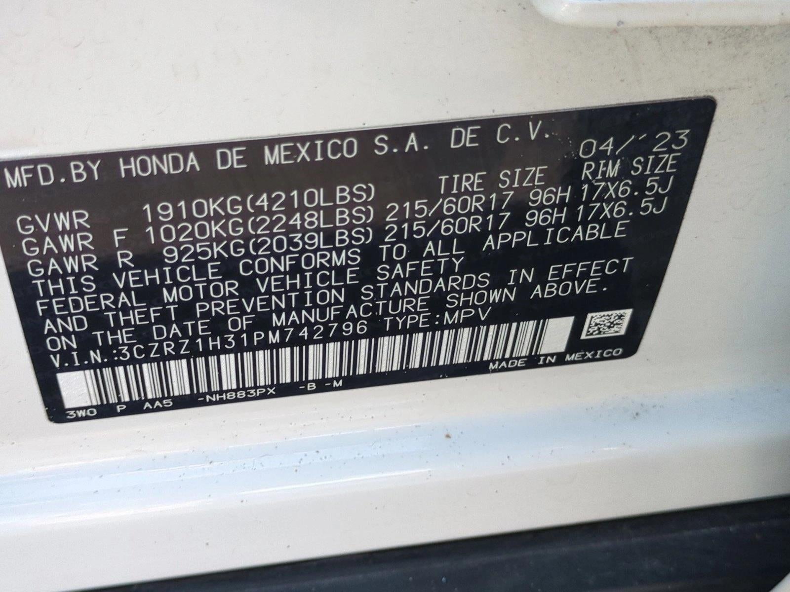 2023 Honda HR-V LX 2WD CVT