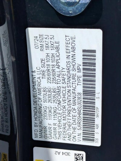 2025 Honda CR-V Hybrid Sport-L FWD