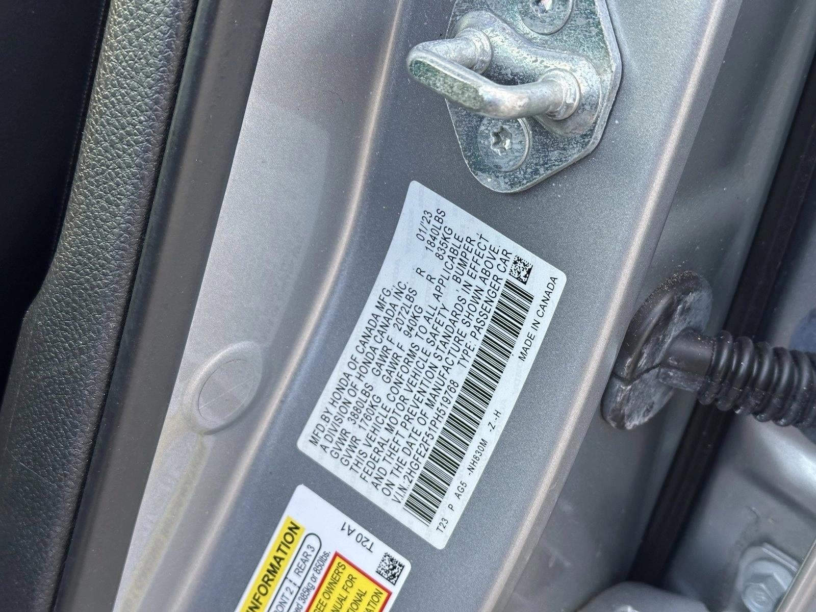 2023 Honda Civic Sedan Sport CVT