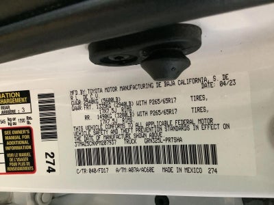 2023 Toyota Tacoma 2WD 2WD TRD Sport Double Cab 5' Bed V6 AT (Natl)