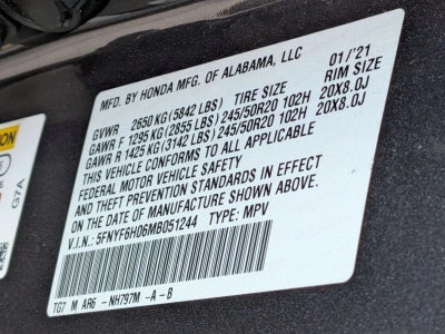 2021 Honda Pilot Elite AWD