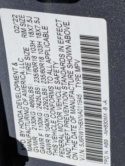 2022 Honda CR-V EX-L 2WD