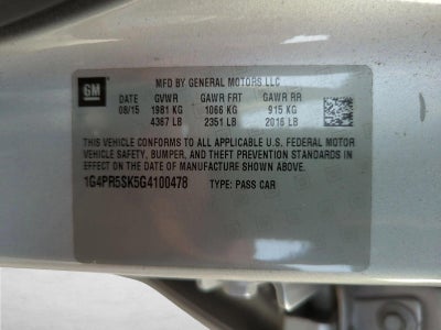 2016 Buick Verano 4dr Sdn Convenience Group