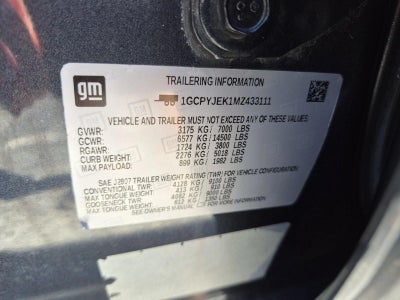2021 Chevrolet Silverado 1500 Crew Cab Short Box 4-Wheel Drive LT 2FL