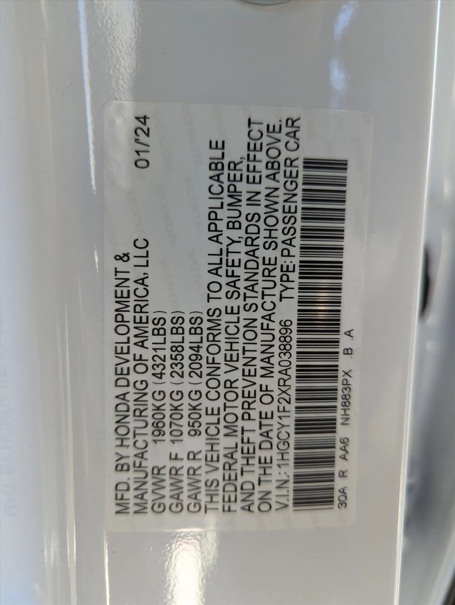 2024 Honda Accord Sedan LX CVT