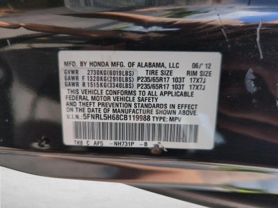 2012 Honda Odyssey EX-L