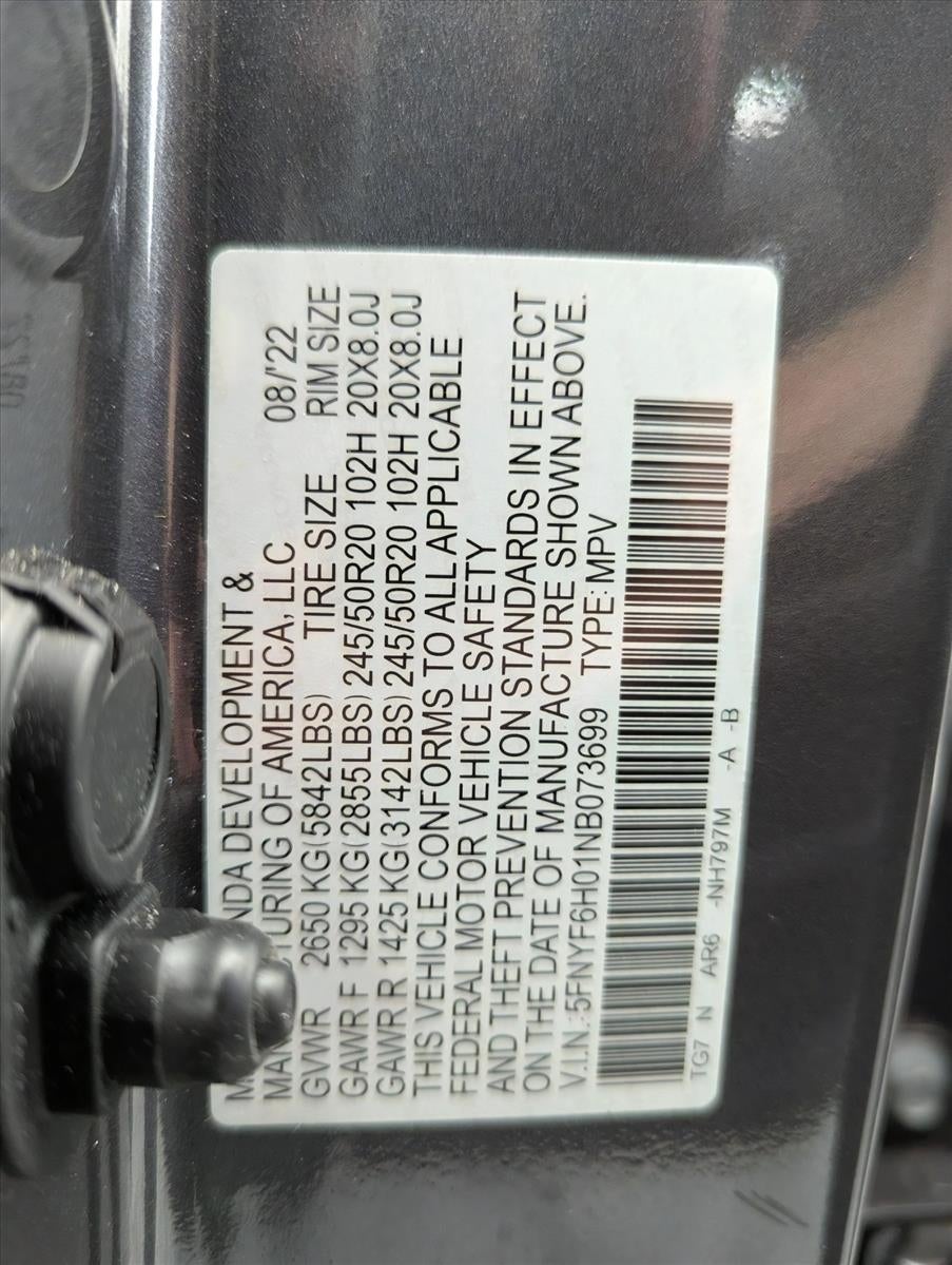 2022 Honda Pilot Elite AWD