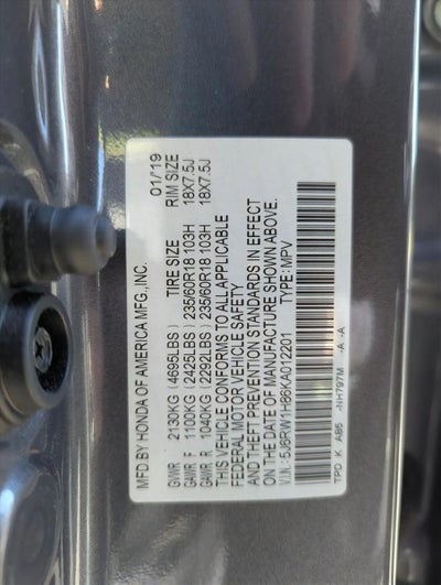 2019 Honda CR-V EX-L 2WD