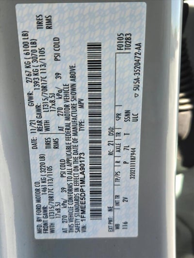 2021 Ford Bronco Outer Banks 4 Door Advanced 4x4