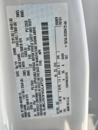 2019 Lincoln MKC Reserve FWD