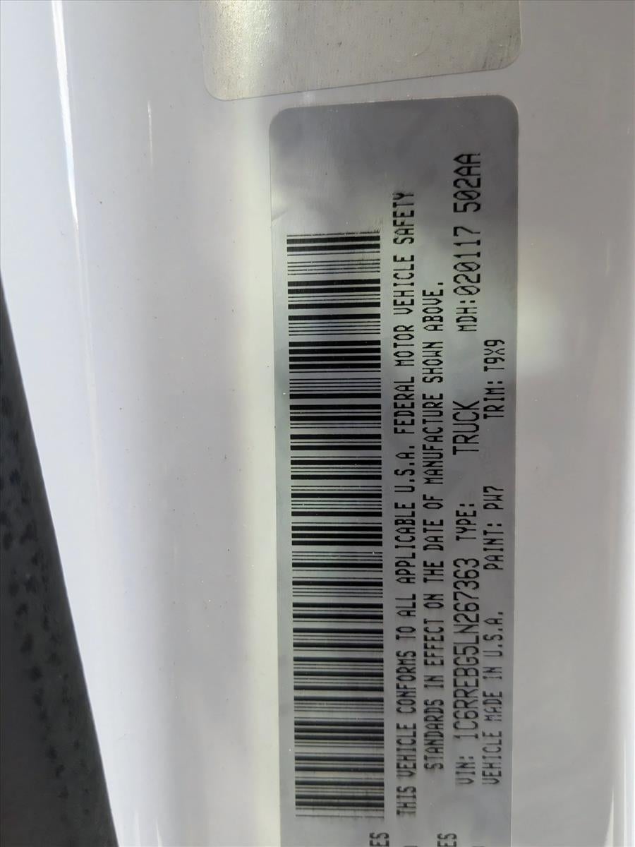 2020 RAM 1500 Big Horn 4x2 Quad Cab 6'4" Box