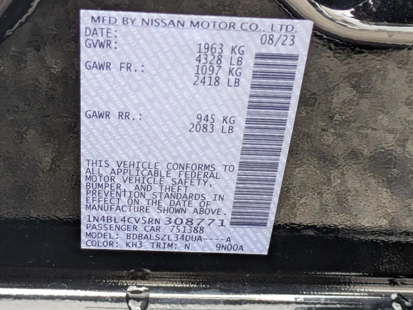 2024 Nissan Altima 2.5 SR Sedan