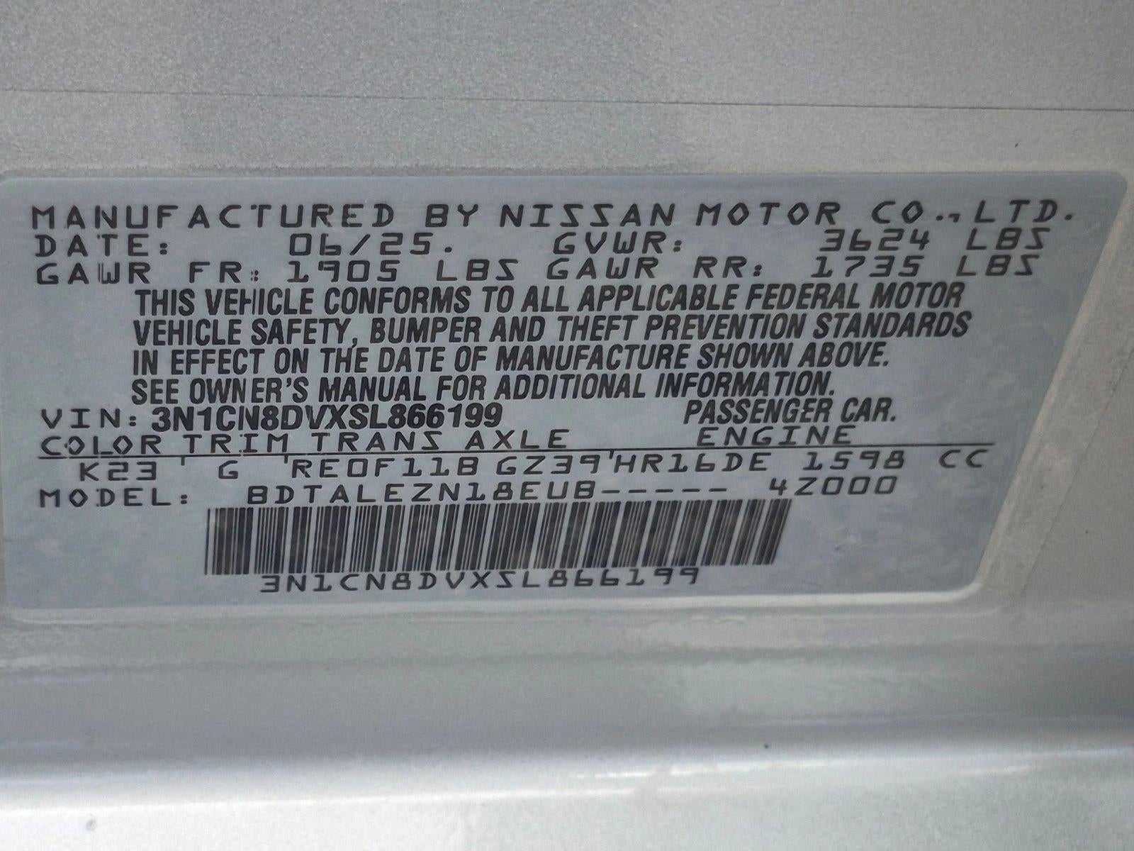 2025 Nissan Versa S CVT