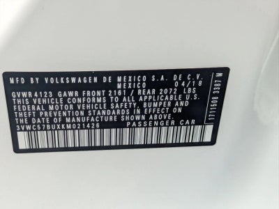 2019 Volkswagen Jetta S Auto w/SULEV