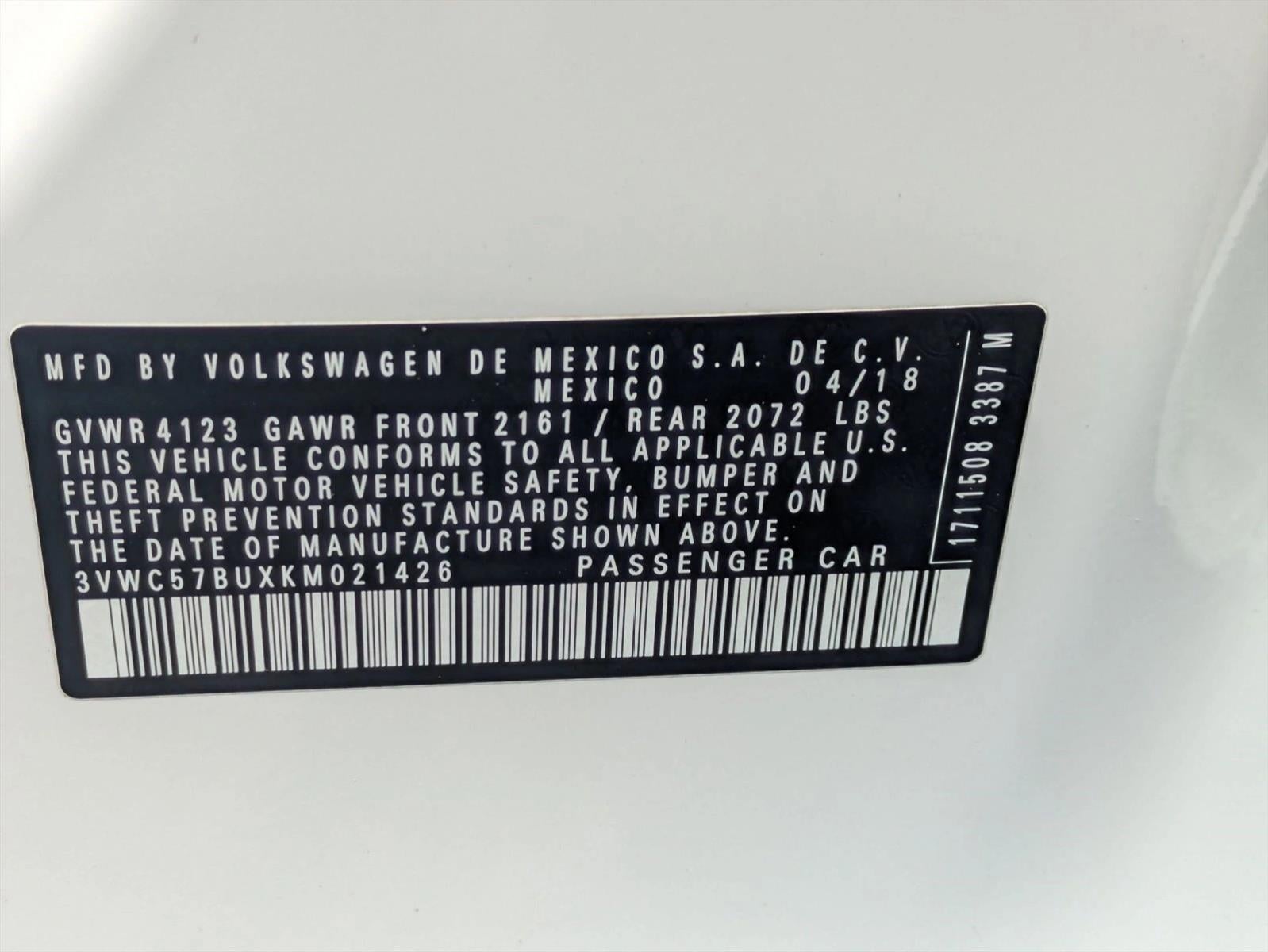 2019 Volkswagen Jetta S Auto w/SULEV