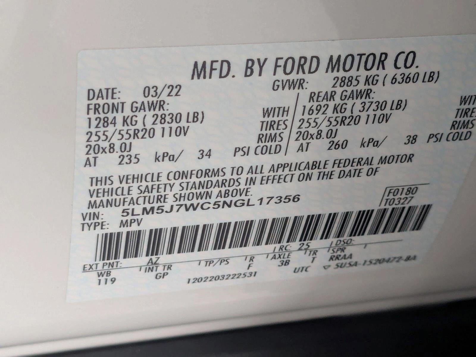 2022 Lincoln Aviator Reserve RWD