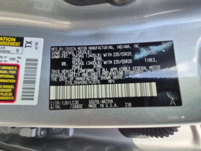 2022 Toyota Highlander XSE FWD (Natl)