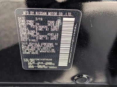 2019 Nissan Armada 4x4 Platinum