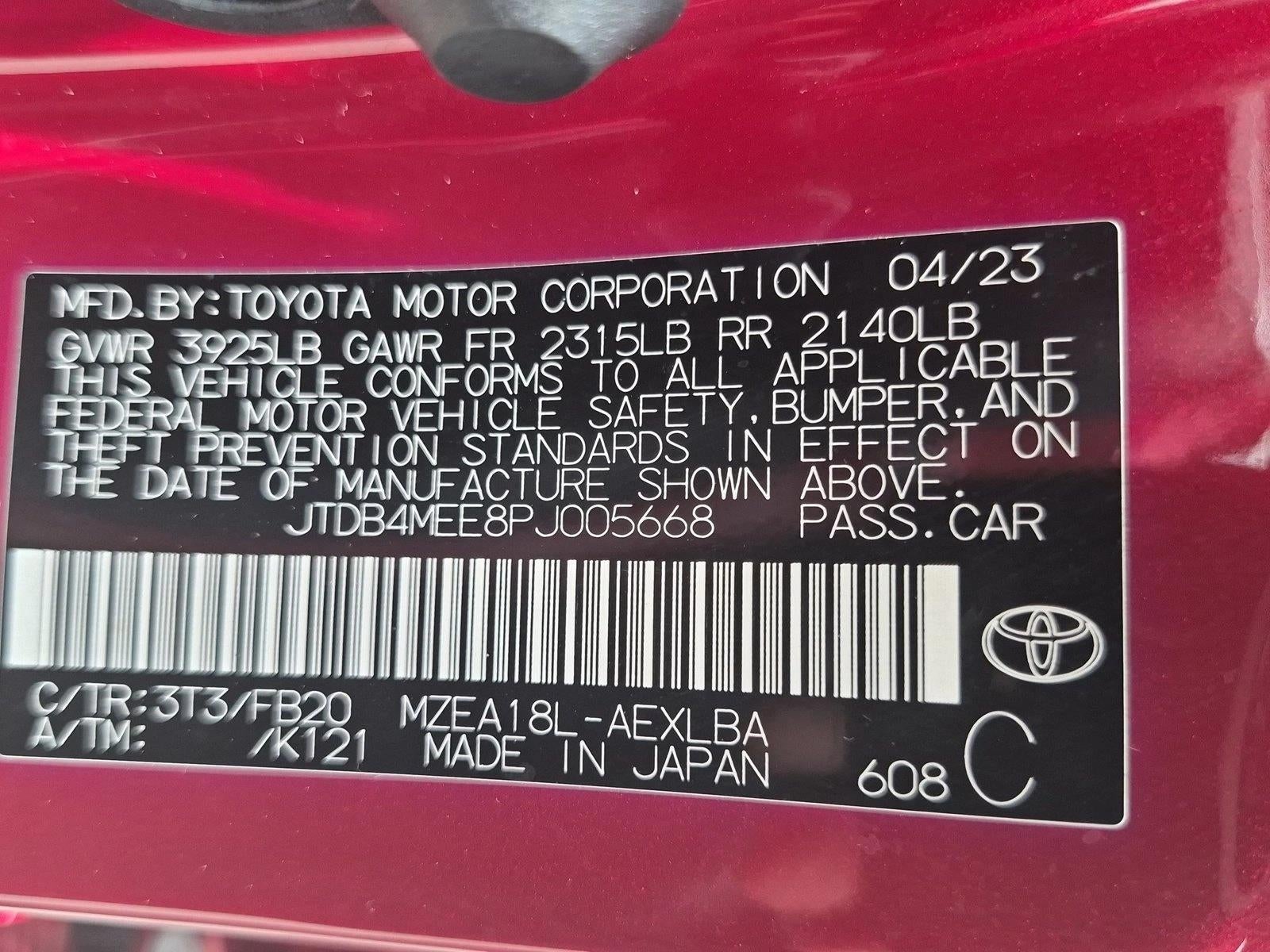 2023 Toyota Corolla LE CVT (Natl)