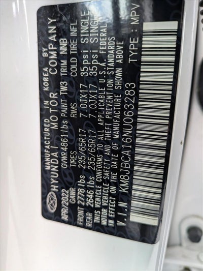 2022 Hyundai TUCSON Hybrid Blue AWD