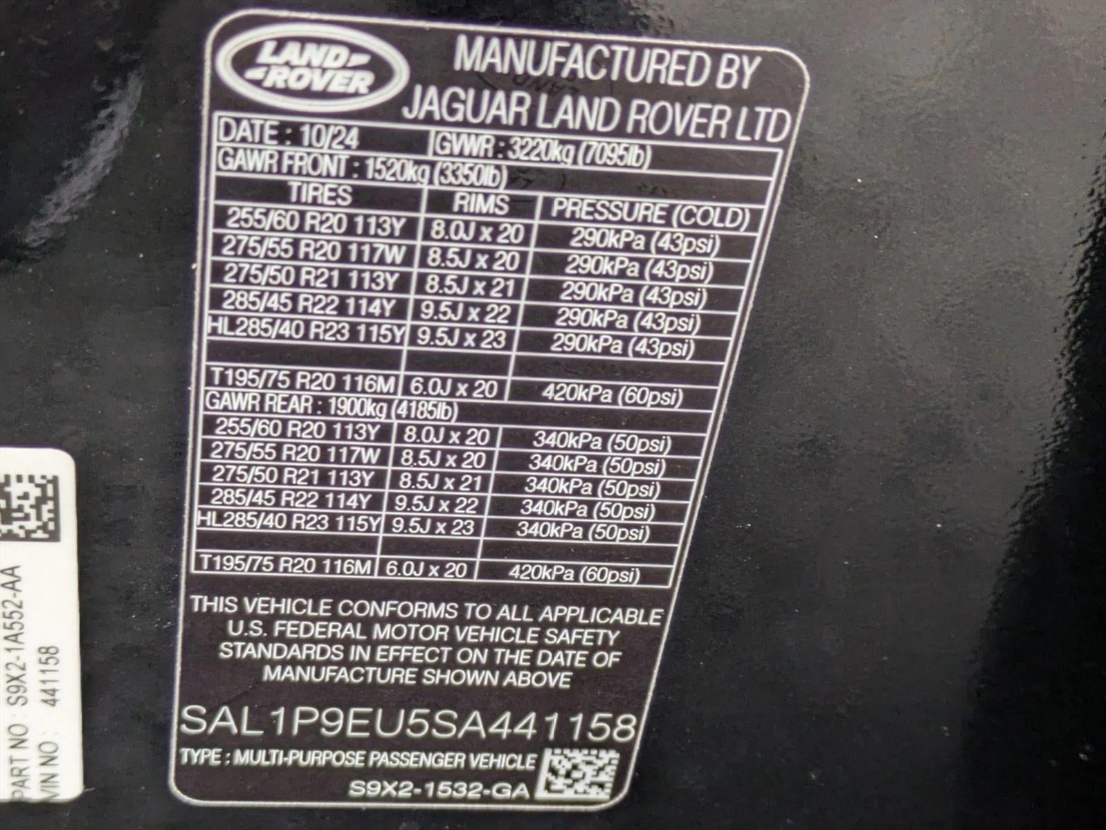 2025 Land Rover Range Rover Sport P360 SE