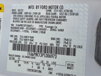 2023 Ford Mustang GT Premium Fastback