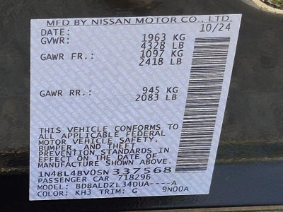 2025 Nissan Altima S FWD