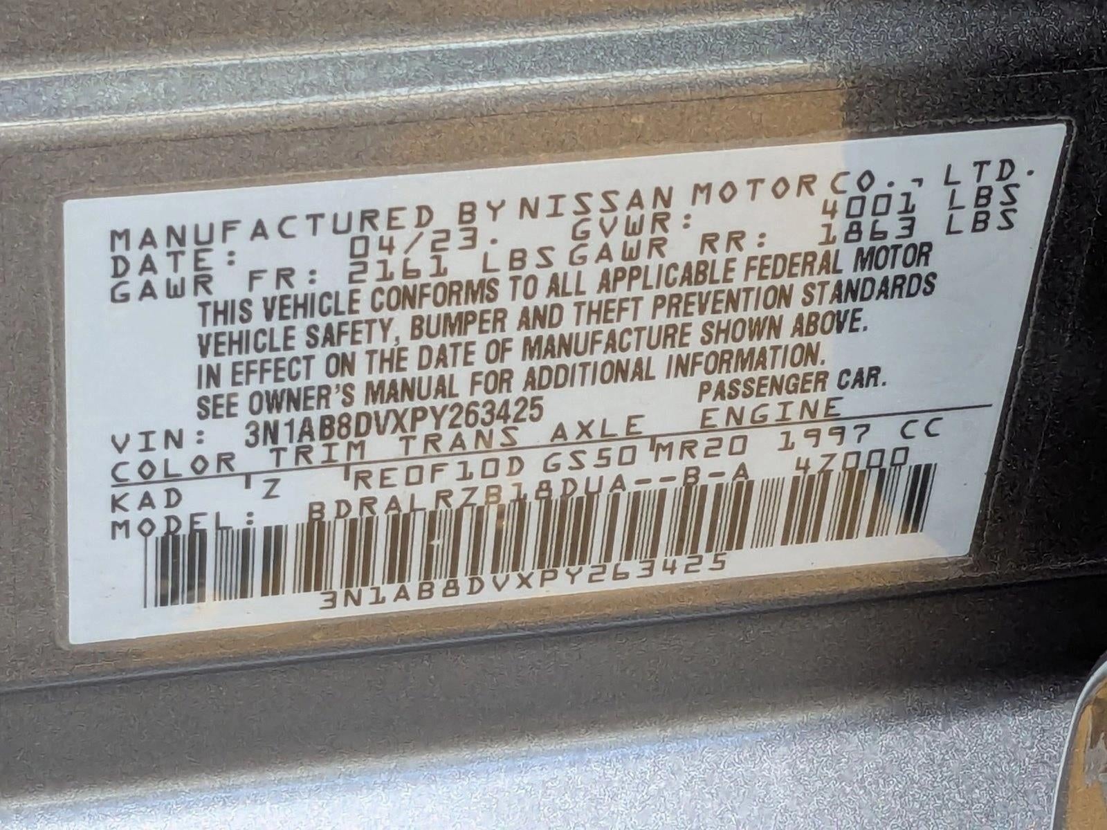 2023 Nissan Sentra SR CVT