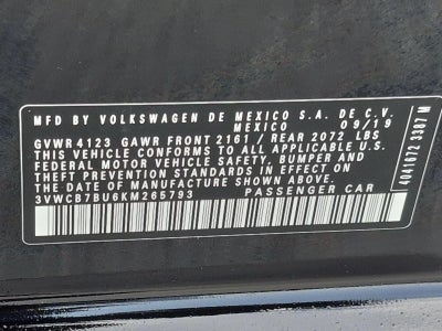 2019 Volkswagen Jetta SE Auto w/ULEV