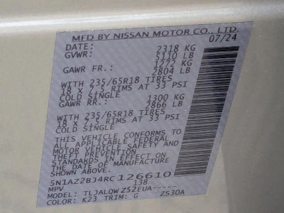 2024 Nissan Murano FWD SV