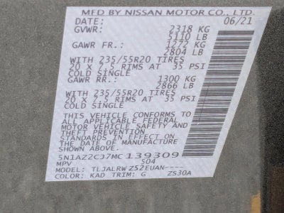 2021 Nissan Murano FWD SL