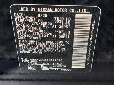 2026 Nissan Armada 4x4 PRO-4X *Ltd Avail*