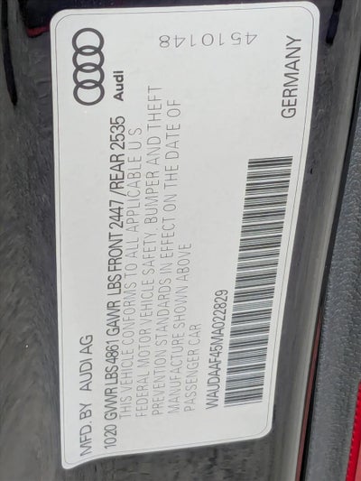 2021 Audi A4 Sedan S line Premium 45 TFSI quattro