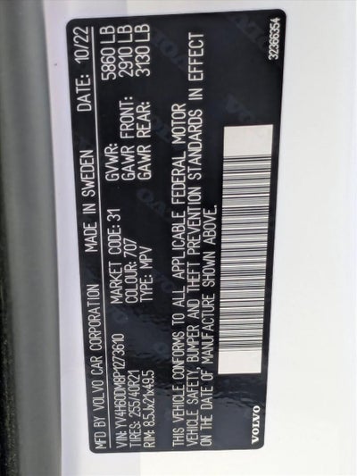 2023 Volvo XC60 Recharge Plug-In Hybrid T8 eAWD PHEV Ultimate Dark Theme