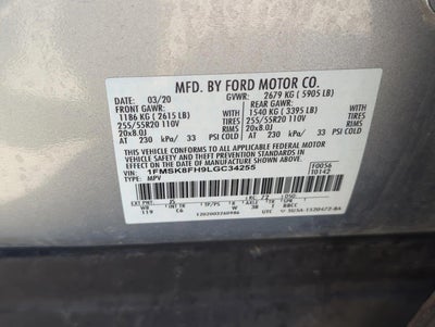 2020 Ford Explorer Limited 4WD