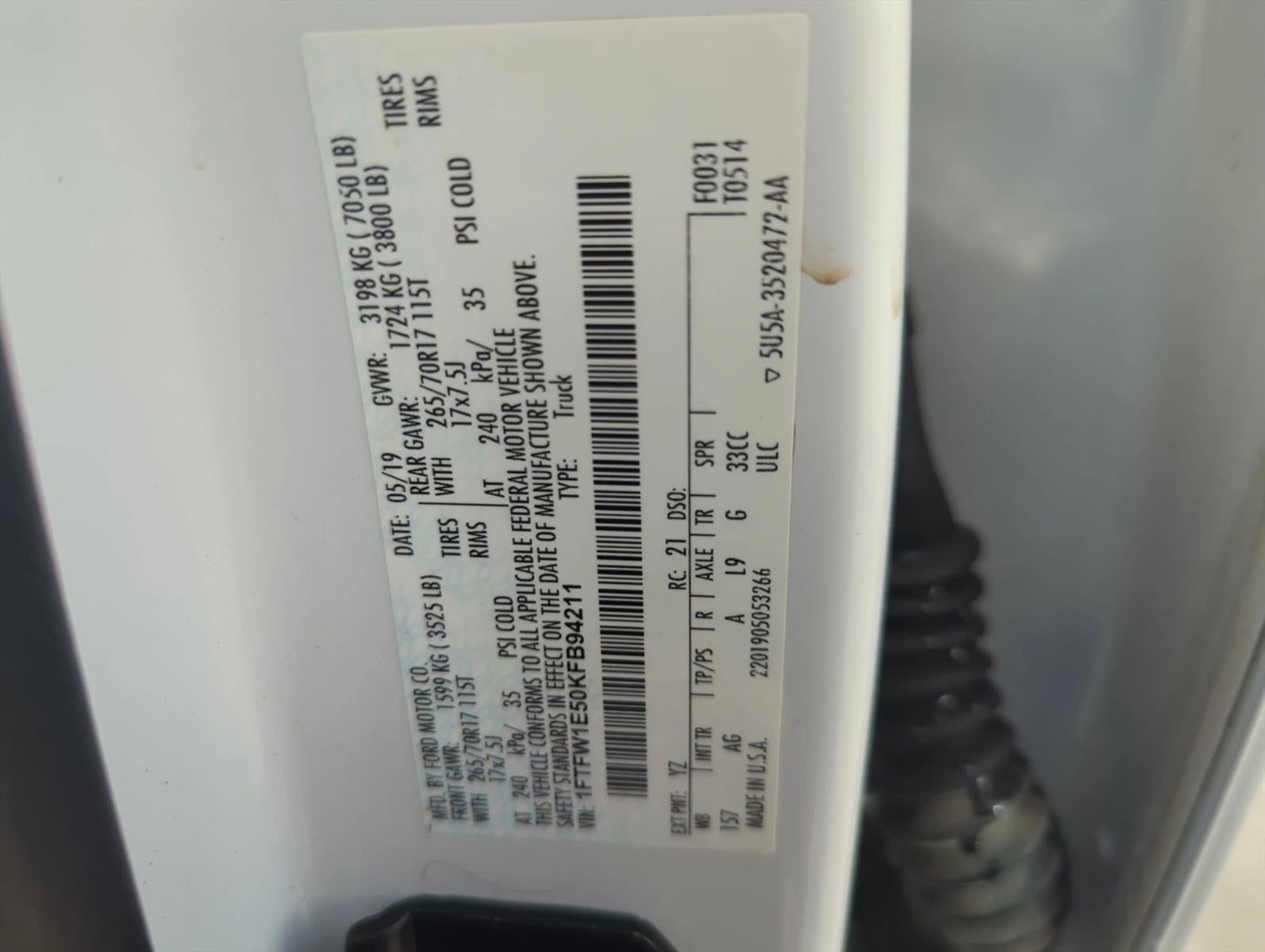 2019 Ford F-150 XL 4WD SuperCrew 5.5' Box