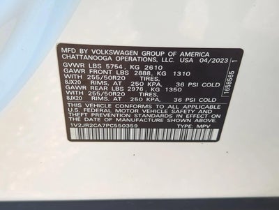 2023 Volkswagen Atlas 3.6L V6 SE w/Technology FWD