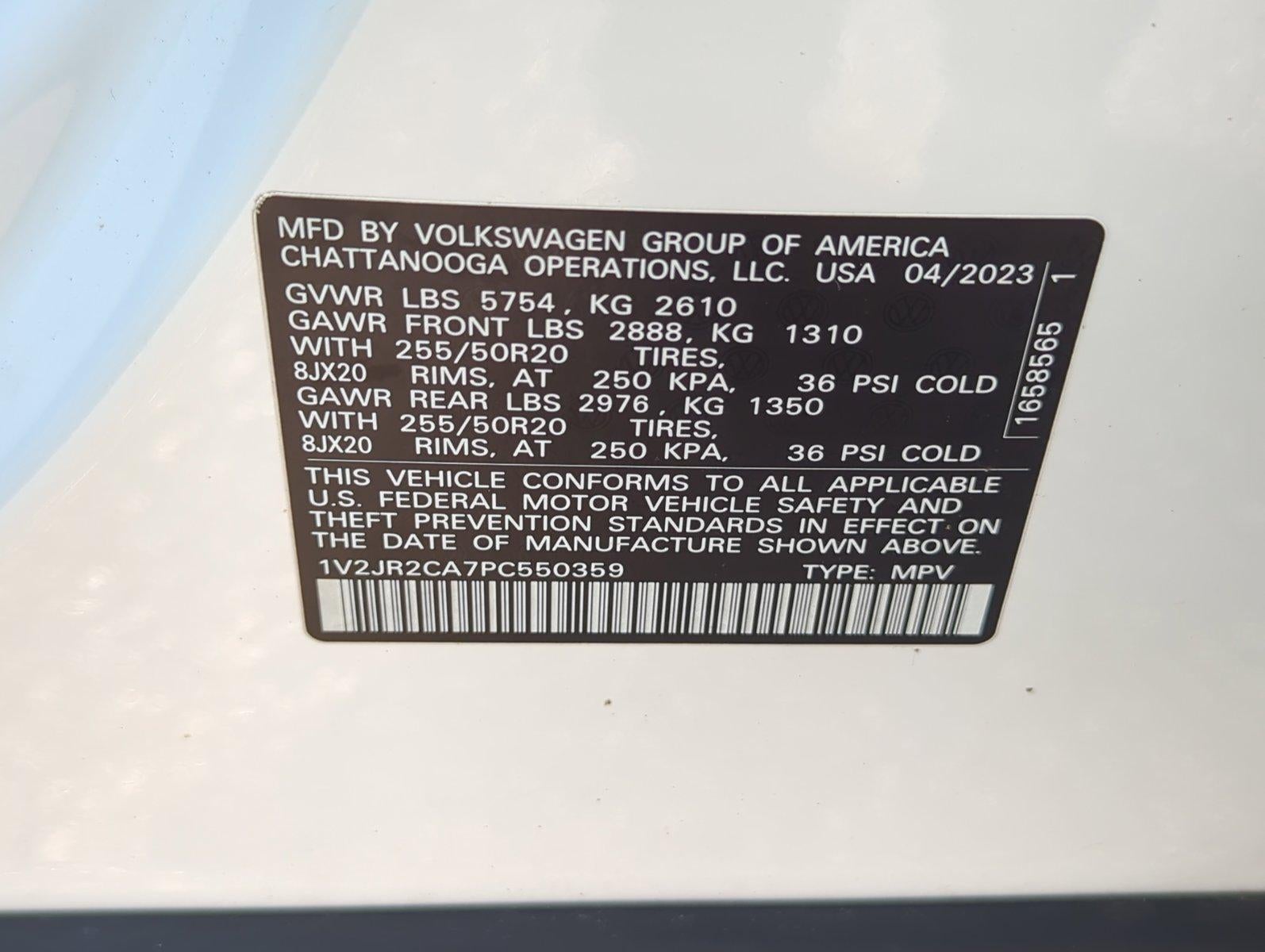 2023 Volkswagen Atlas 3.6L V6 SE w/Technology FWD