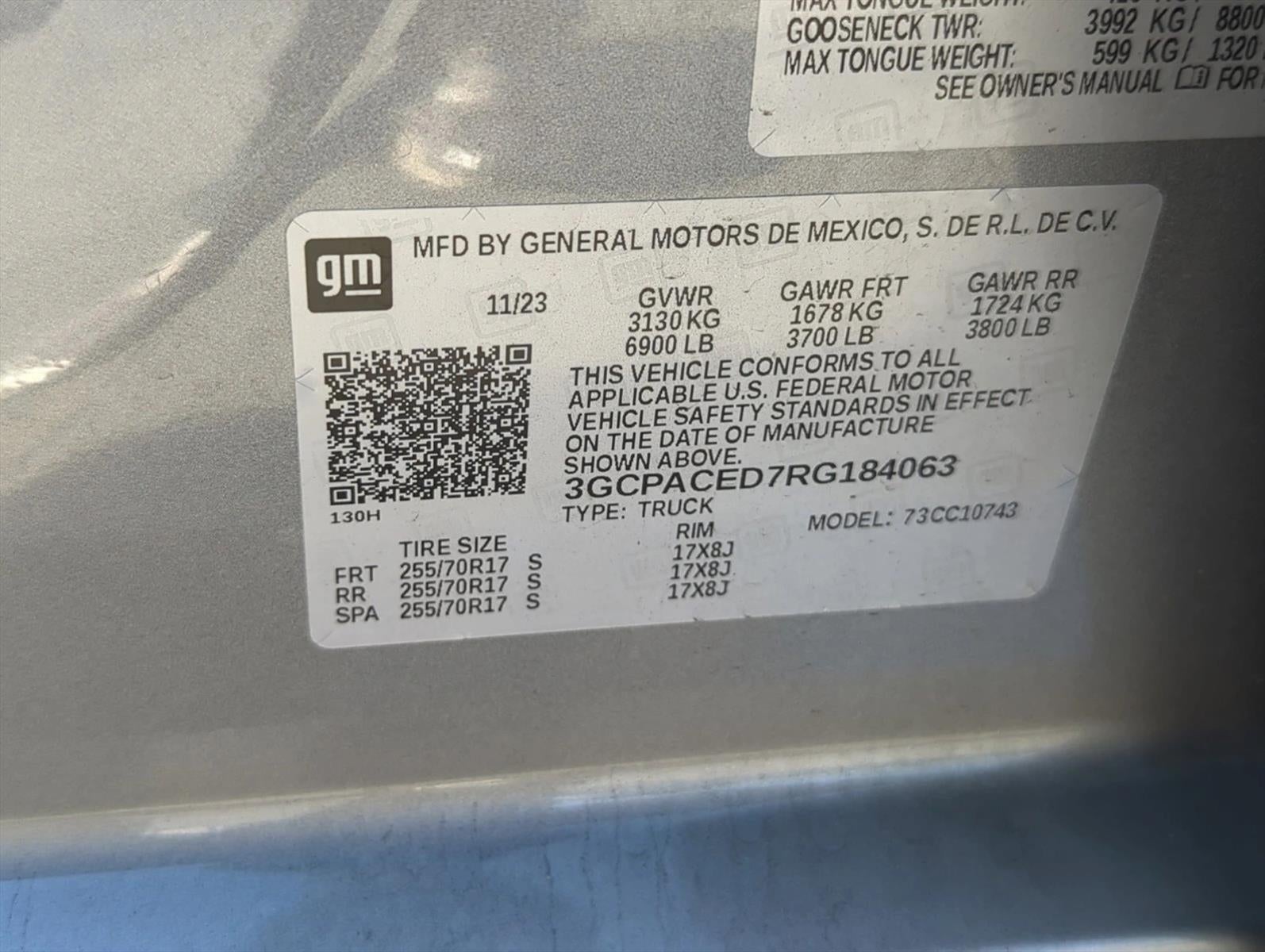 2024 Chevrolet Silverado 1500 Crew Cab Standard Box 2-Wheel Drive LT