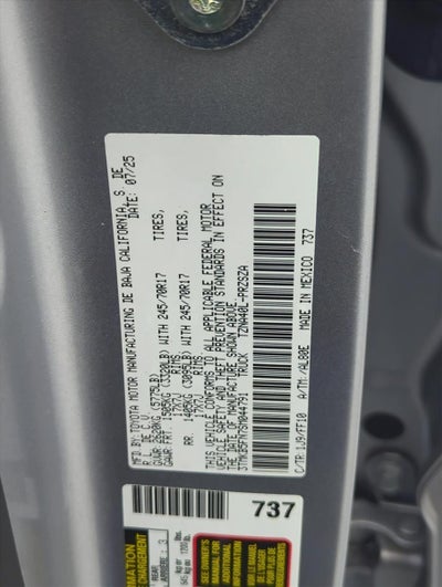 2025 Toyota Tacoma 2WD 2WD SR5 Double Cab 5' Bed AT (Natl)