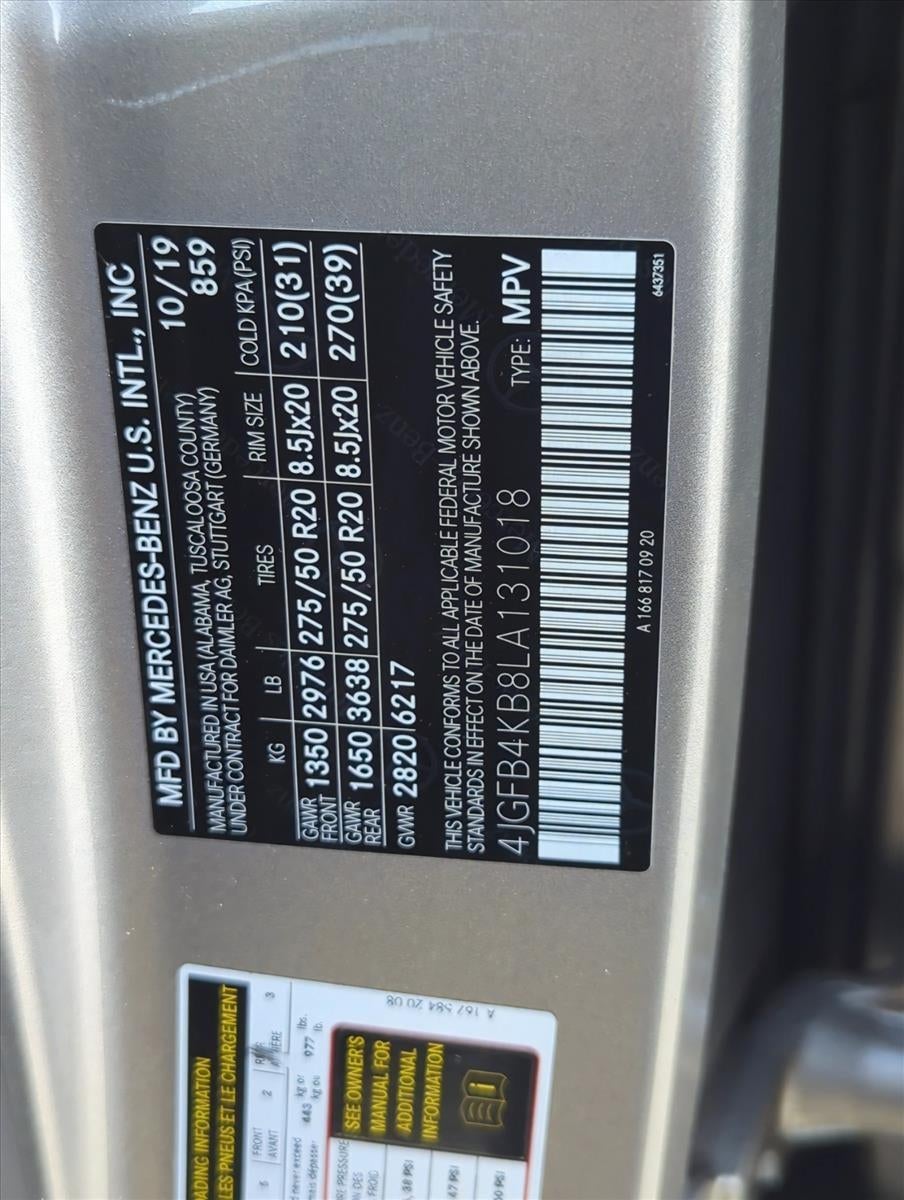 2020 Mercedes-Benz GLE GLE 350 4MATIC® SUV