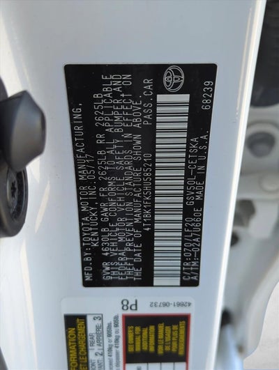 2017 Toyota Camry XSE V6 Auto (SE)