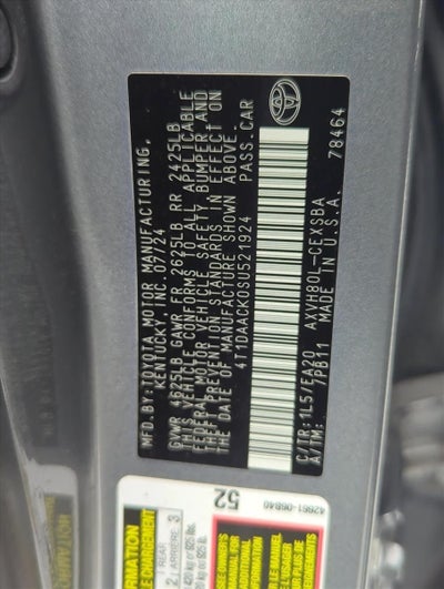 2025 Toyota Camry SE (Natl)