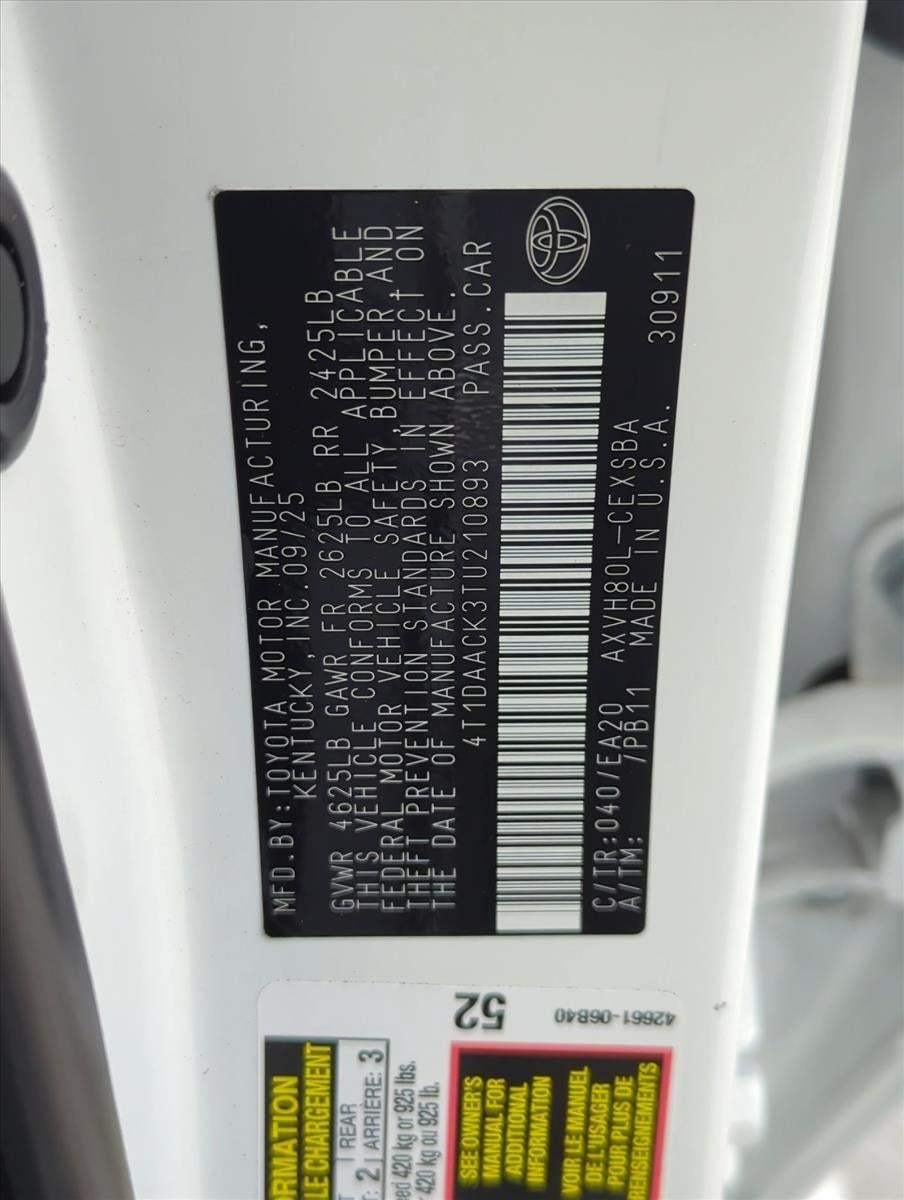 2026 Toyota Camry SE (SE)