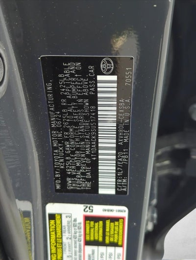 2025 Toyota Camry SE (Natl)