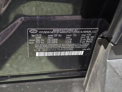 2021 Hyundai SANTA FE SE FWD
