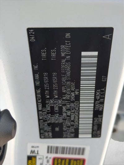 2024 Toyota Highlander XLE FWD (Natl)